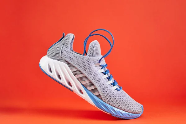 Stabilität Und Polster Laufschuhe Neuer Markenloser Laufschuh Oder Trainer Auf — Stockfoto