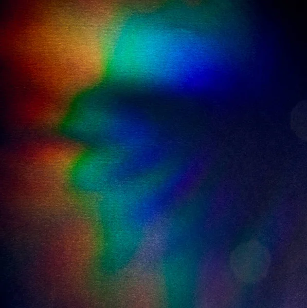 Heldere Veelkleurige Glans Donker Ruw Getextureerd Karton Zacht Regenbooglicht Abstract — Stockfoto