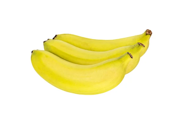 Bunch van verse bananen geïsoleerd op witte achtergrond — Stockfoto