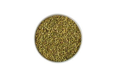 top kekik beyaz arka planda kasede