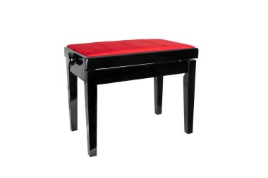 Piyano sandalyesi beyaz arkaplanda izole