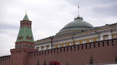 Senato Kulesi, Senato Binası, Kızıl Meydan 'da. Rusya Mayıs 2021