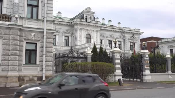 Britse Ambassade Moskou Residentie Van Britse Ambassadeur Rusland Moskou Mei — Stockvideo