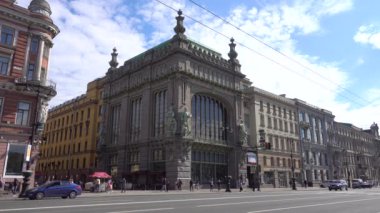 Nevsky Prospect 'teki Tüccar Eliseevs Dükkanı. Rusya, Saint Petersburg Haziran 2021