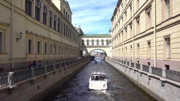 Zimnyaya Kanavka Nehri Kemerli Bir Set Rusya Saint Petersburg Haziran — Stok video