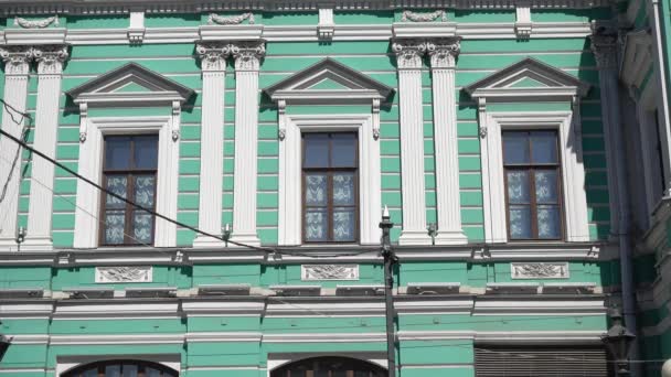 Teatr Dramatyczny Tovstonogov Bolshoi Nabrzeże Rzeki Fontanka Rosja Sankt Petersburg — Wideo stockowe