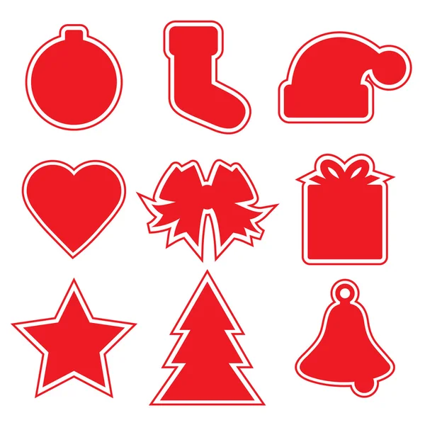 Christmas labels — Stock Vector