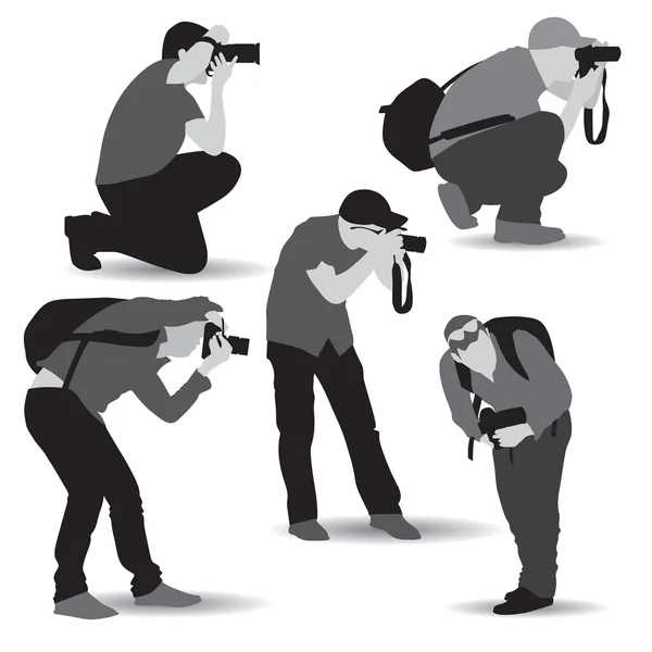 Fotoğrafçılar — Stok Vektör