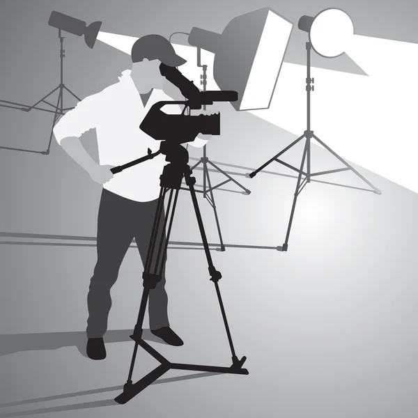 Cameraman — Stockvector