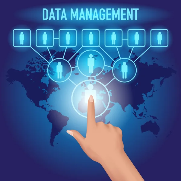 Data management — Stock Vector