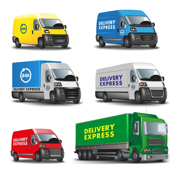 Delivery cars — Stock Vector