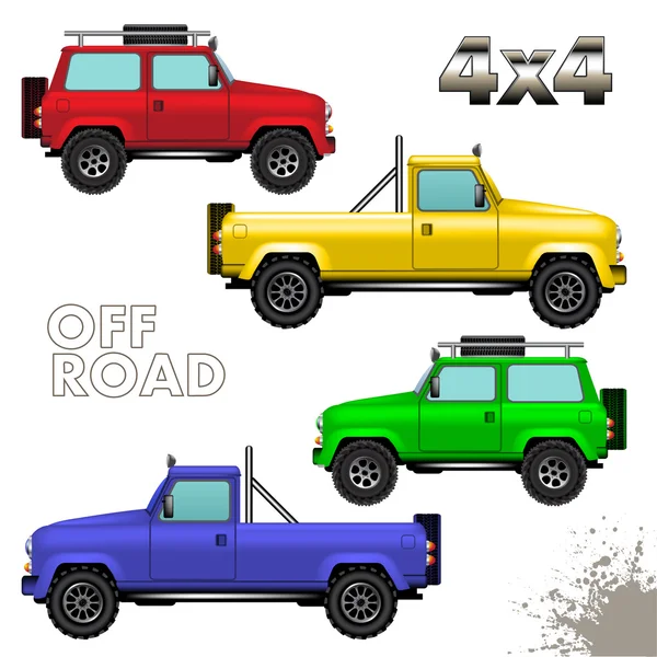 Off road vehicles — Stock Vector