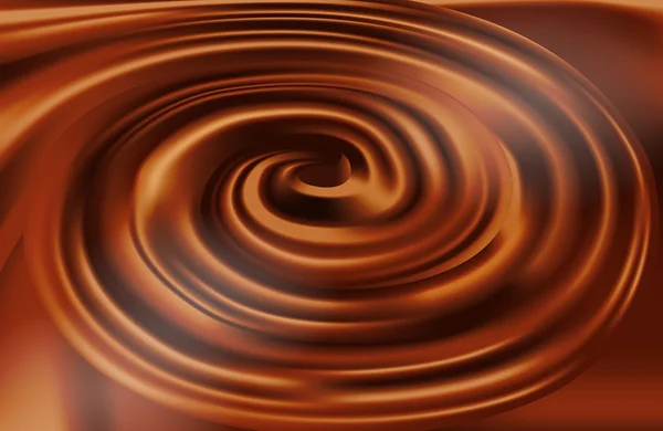 Chocolate whirlpool — Stock Vector