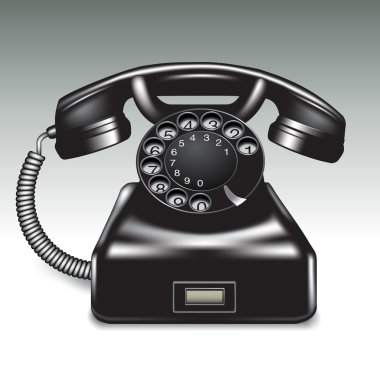 Old phone clipart