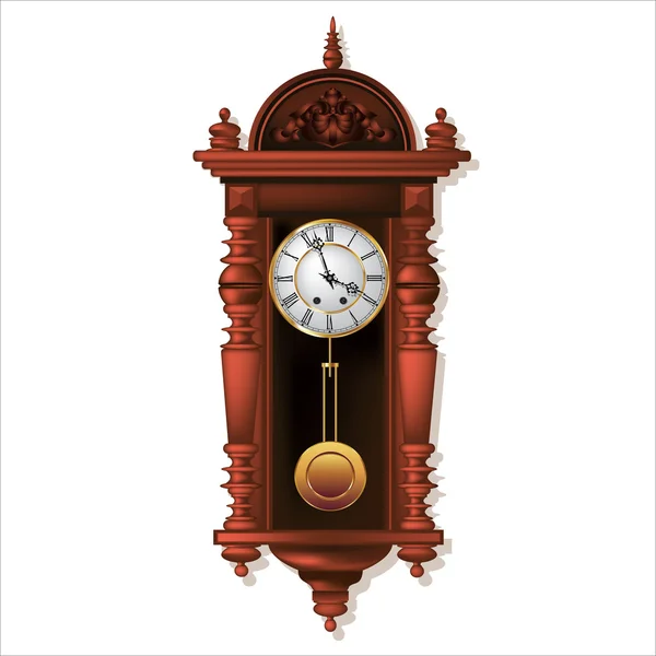 Antiguo reloj de pared — Vector de stock