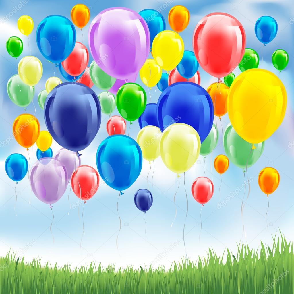 Balloons on the sky