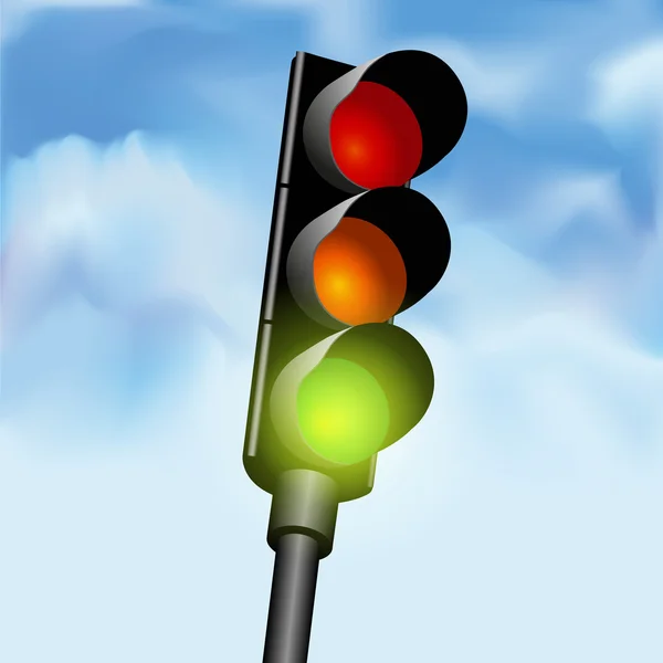 Közlekedési lámpák — Stock Vector