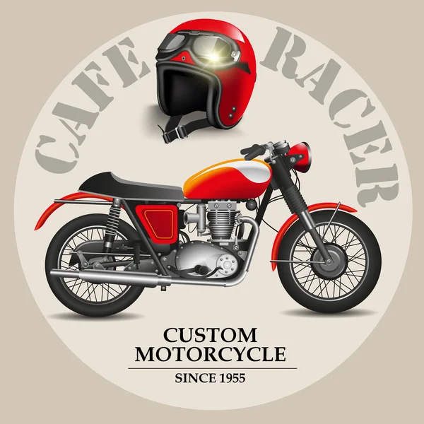 Cafe racer — Stock Vector