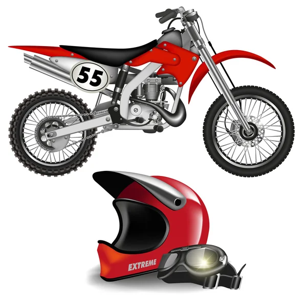 Enduro kerékpár — Stock Vector