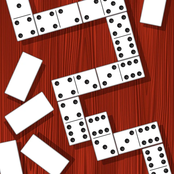 Domino sztuk — Wektor stockowy