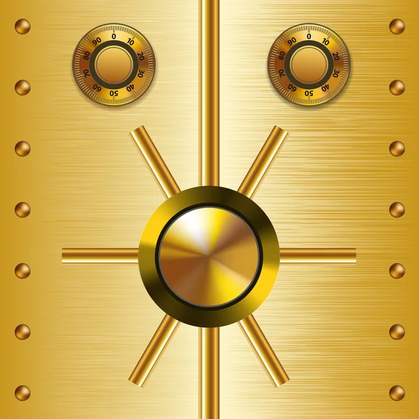 Serrure Golden Safe — Image vectorielle