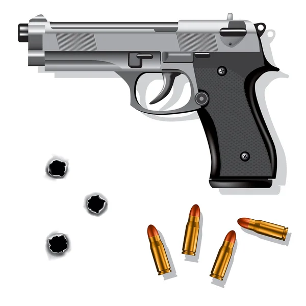 Pistolet — Image vectorielle