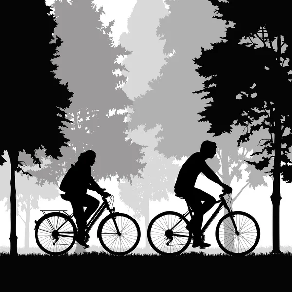 Їзда на велосипеді — стоковий вектор