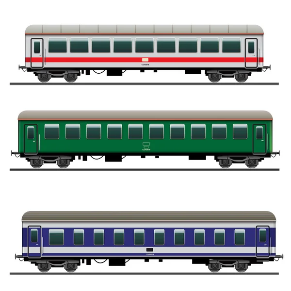 Reizigerskilometers trein — Stockvector