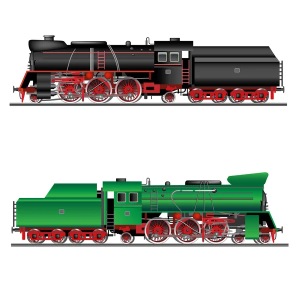 Locomotora de vapor — Archivo Imágenes Vectoriales