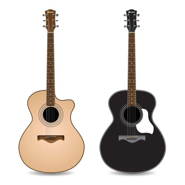 Guitare acoustique — Image vectorielle