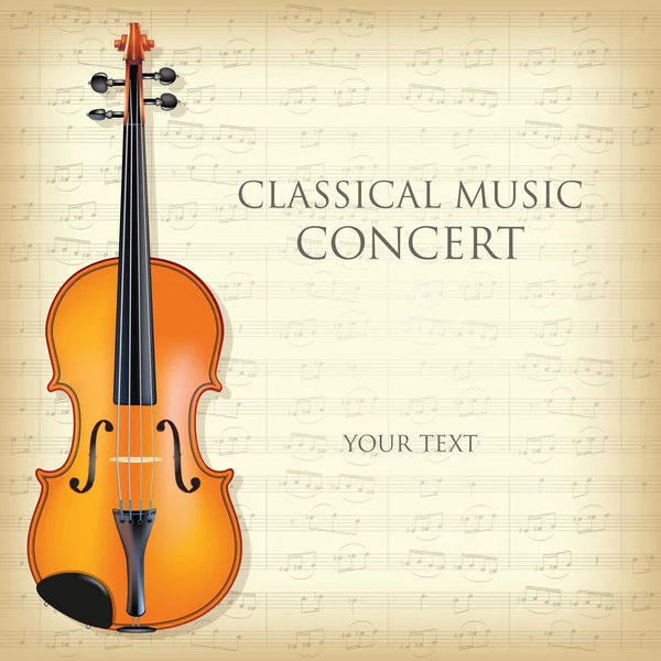 Classical music concert — Stock Vector