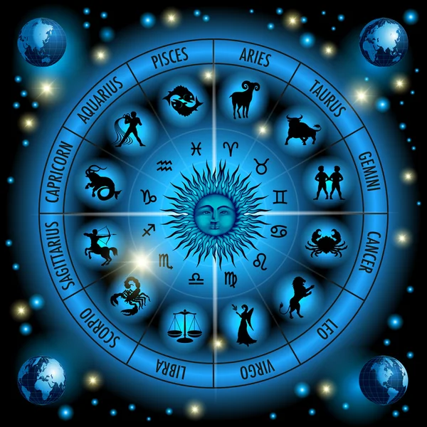 Cercle horoscope — Image vectorielle