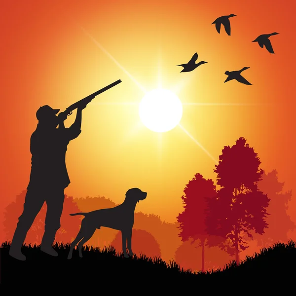 Duck hunter Stock Vector