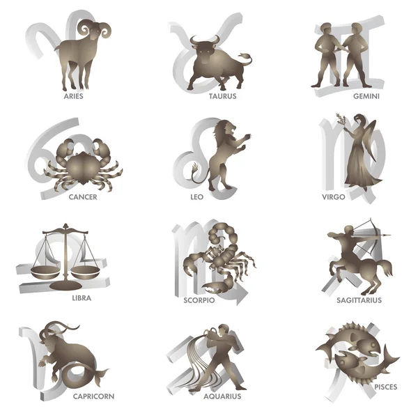 Zodiac signs — Stock Vector