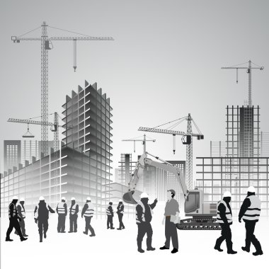 İnşaat site çalışanları