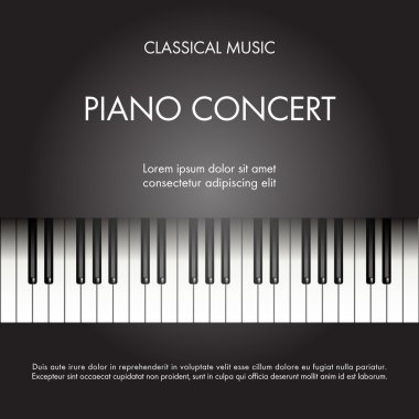 Piano concert clipart