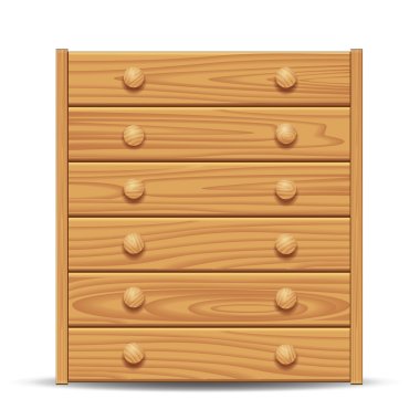 Wooden dresser clipart