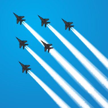 Fighter jets clipart