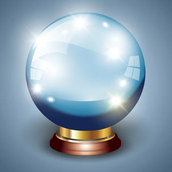 Crystal ball — Stock Vector