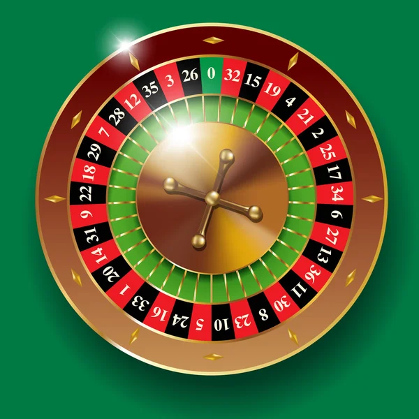 Roda de roleta Casino — Vetor de Stock