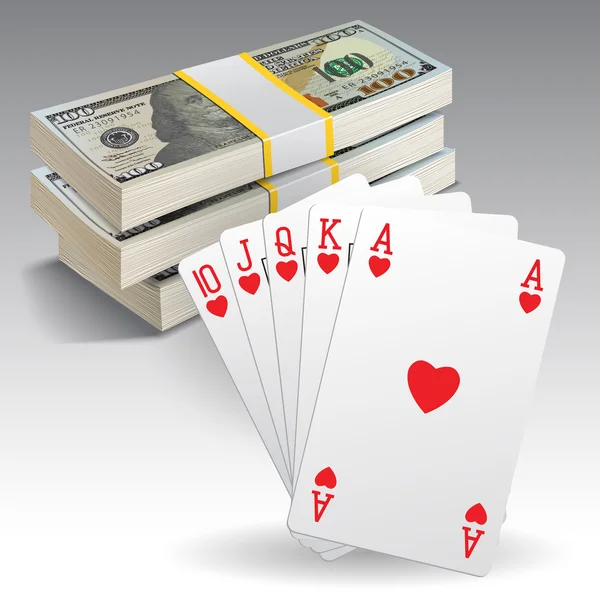 Królewski gra w karty — Wektor stockowy