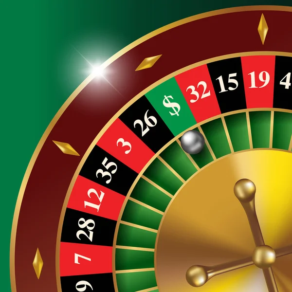 Roulette wheel — Stock Vector