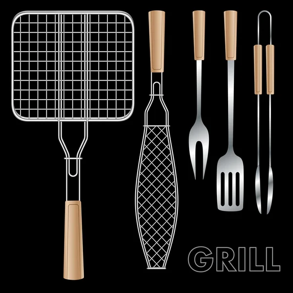 Barbecue tools — Stock Vector