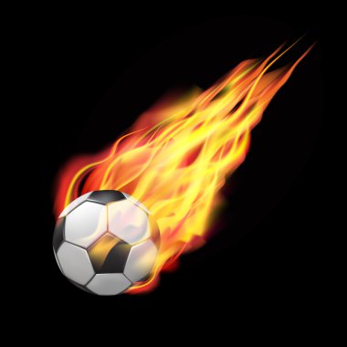 Futbol topu ateşe