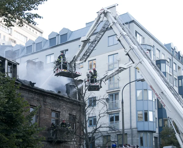 Pompiers en action — Photo