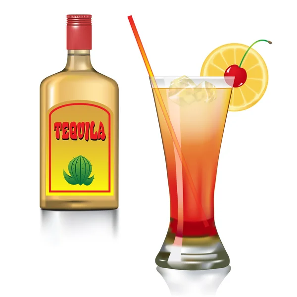 Tequila Lever du soleil — Image vectorielle