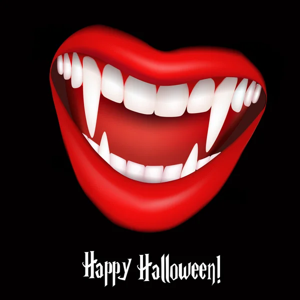 Vampire smile vector — Stock Vector