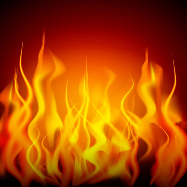 燃える炎や火災 — ストックベクタ