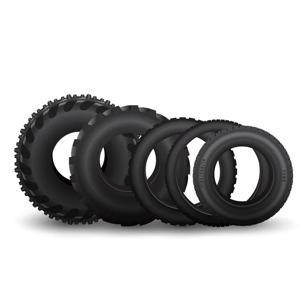 Různých pneumatik — Stockový vektor