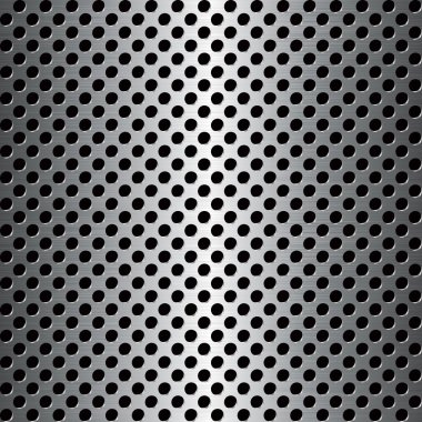 Perforated metallic plate clipart